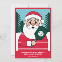 Dill Pickleball Natal Papai Noel Seu Texto Persona