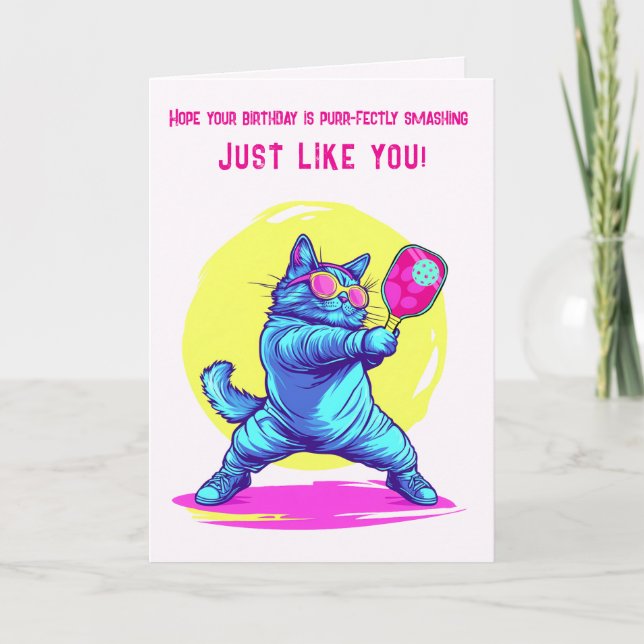 Cartão De Festividades Dink Like a Cat (Frente)