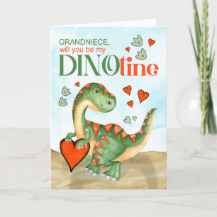 Cartão De Festividades Dinossauro DINOtine Namorados T-Rex