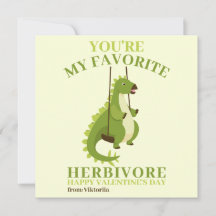 Dinossauro verde fofo dino engraçado do Dia dos Na