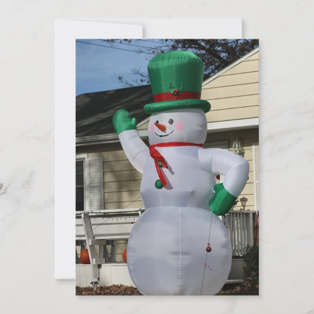 Cartão De Festividades Disco Frosty (Frente)