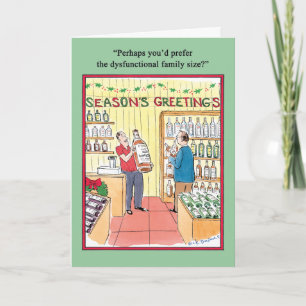 Cartão De Festividades Disfunctional Family Humor Greeting Card