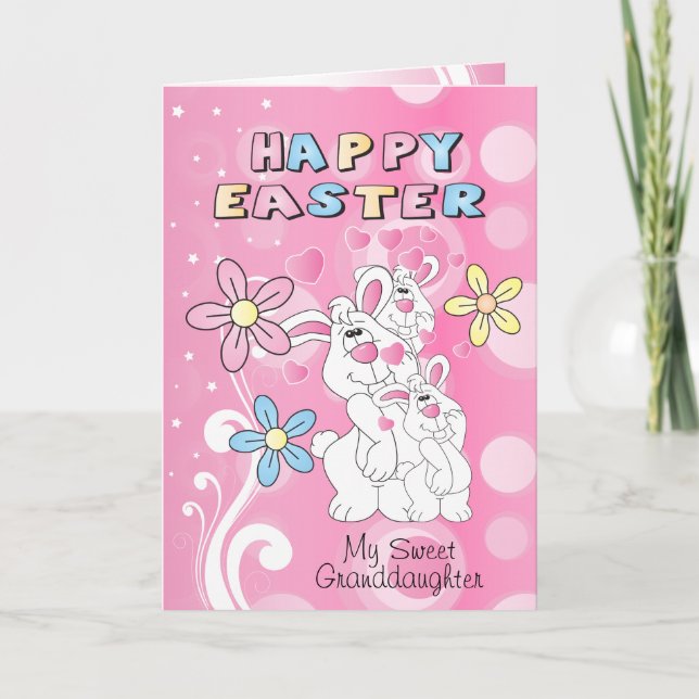 Cartão De Festividades Diversão de felz pascoa Bunny (Frente)