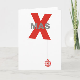 Cartão De Festividades Diversão de Natal - Tipo de Natal & Enfeite de Árv