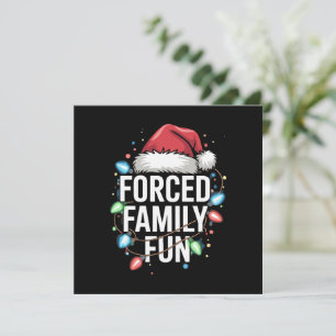 Cartão De Festividades Diversão Familiar Forçada Natal Sarcástico Engraça