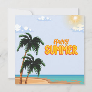 Cartão De Festividades "Diversão Quente no Verão!"