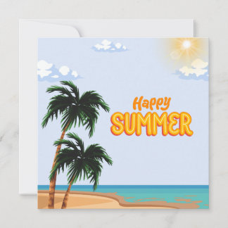 Cartão De Festividades "Diversão Quente no Verão!"