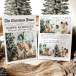 Cartão De Festividades Diversão Única do Jornal Que Foto De Natal De Um A<br><div class="desc">Comemore os destaques do seu ano com nosso cartão de Natal único "Quê Ano". Projetado no estilo de um jornal moderno, este cartão oferece uma maneira criativa de compartilhar suas memórias e marcos favoritos. Com seções personalizáveis para fotos e legendas, é perfeito para mostrar tudo o que fez este ano...</div>