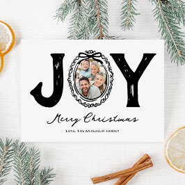 Cartão De Festividades Divertido Joy Foto de Natal