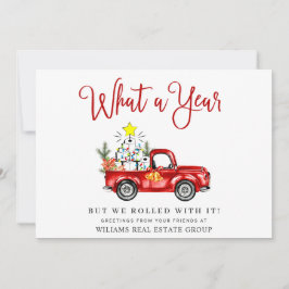 Cartão De Festividades Divertido Que Ano Natal Corporativo