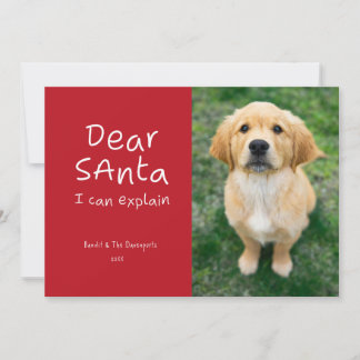 Cartão De Festividades Divertido Querido Papai Noel Posso Explicar Foto d