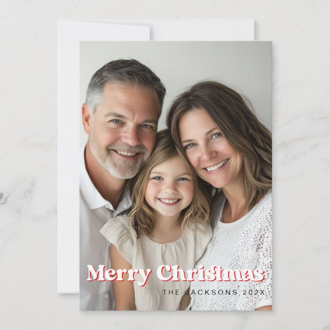 Cartão De Festividades Divirta Design de Natal Merry (Frente)