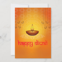 Cartão De Festividades Diwali saudando o tradicional