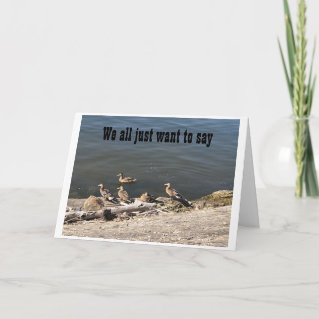 CARTÃO DE FESTIVIDADES DIZEMOS: "TENHA UM FELIZ DIA DE AGRADECIMENTO" (Frente)