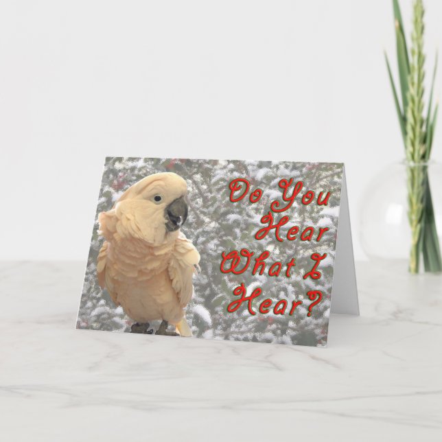Cartão De Festividades Do You Hear (Frente)