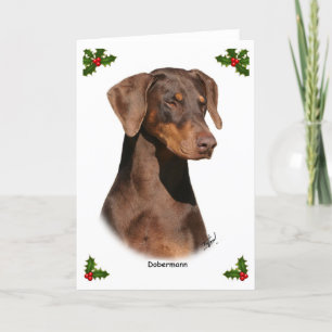 Cartão De Festividades Doberman 9Y381D-162