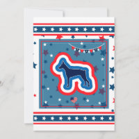 Doberman Patriótico Vermelho Branco e Azul 4 de Ju