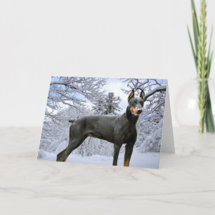 Cartão De Festividades Doberman Pinscher Greeting Card
