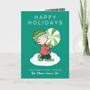 Cartão De Festividades Doce de Hortelã Linus