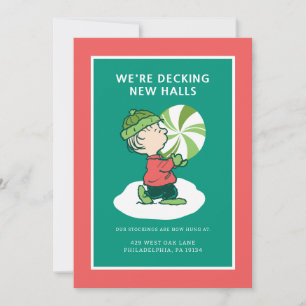 Cartão De Festividades Doce de Hortelã Linus
