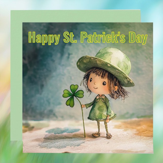 Cartão De Festividades Doce Dia de São Patrício (Criador carregado)