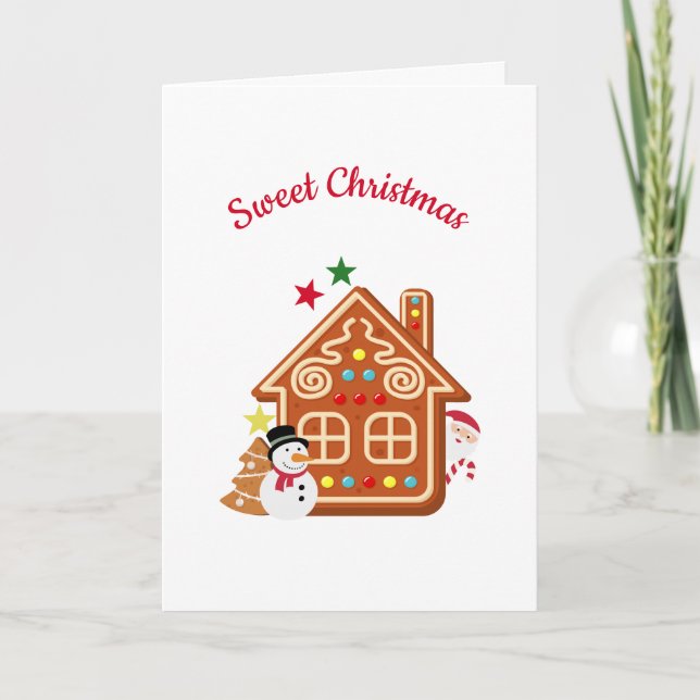 Cartão De Festividades Doce Natal (Frente)