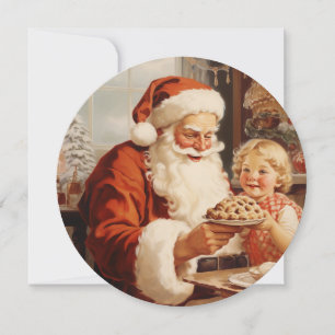 Cartão De Festividades Doce Tradições – Petisco de Férias do Papai Noel