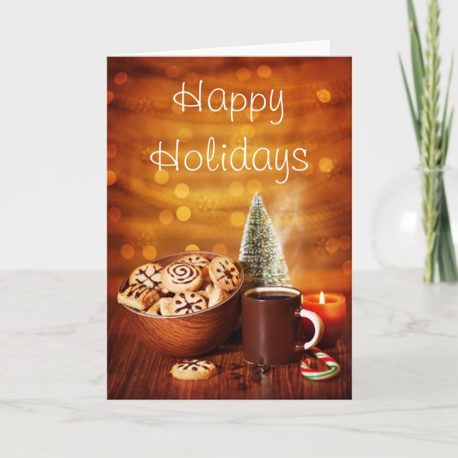 Cartão De Festividades Doces de férias (Frente)