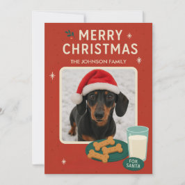 Cartão De Festividades Dog Christmas Cookie Christmas Card 