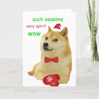 Cartão De Festividades Doge Funny Meme