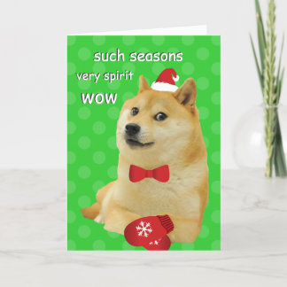 Cartão De Festividades Doge Funny Meme