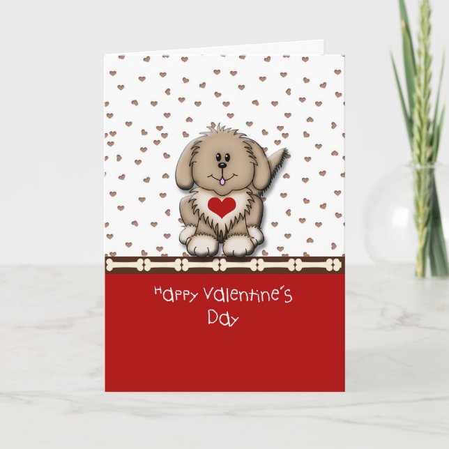 Cartão De Festividades Doggone Happy Valentine's Day (Frente)