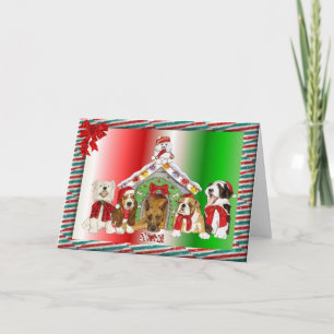Cartão De Festividades Doggy Christmas
