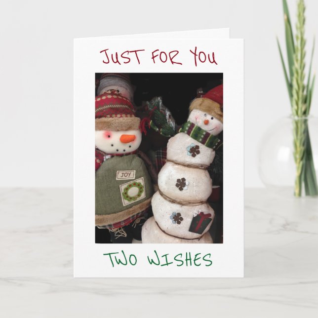 CARTÃO DE FESTIVIDADES DOIS DESEJOS=**NATAL DE MERCADO **FELIZ ANO NOVO** (Frente)