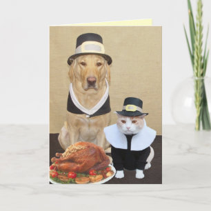 Cartão De Festividades Dois peregrinos abençoados