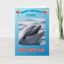 Dolphin Splash Birthday Cheer