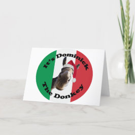 Cartão De Festividades dominick o burro