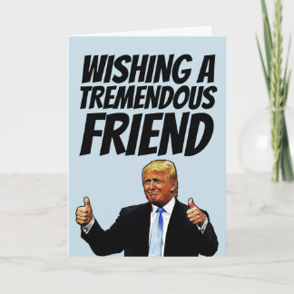 CARTÃO DE FESTIVIDADES DONALD TRUMP BITHDAY GREETING GREETING CARD