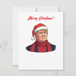 Cartão De Festividades Donald Trump Com Papai Noel Que Feliz Natal
