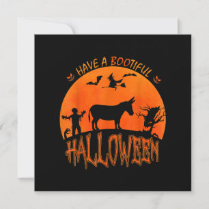 Cartão De Festividades Donkey - Feliz Halloween Engraçado Presente no Co