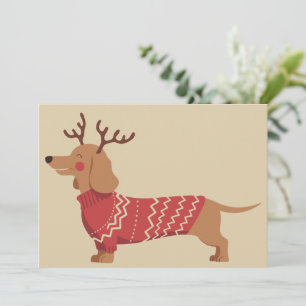 Cartão De Festividades Dono de Cachorro de Natal Presente de Dachshund Fé