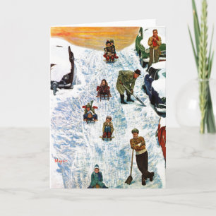 Cartão De Festividades Dormindo e cavando