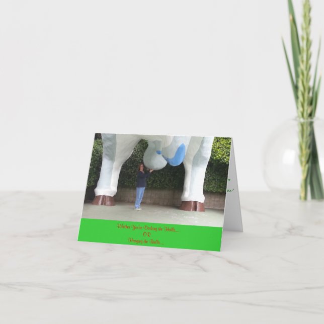 Cartão De Festividades Double meaning humerous Christmas card (Frente)