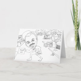 Cartão De Festividades Doug o carteiro diz Obrigado!