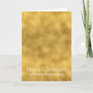 Cartão De Festividades Dourado brilho Sparkles