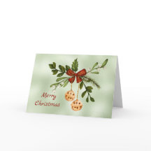 Dourado Natal Baubles Green Watercolor