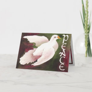 Cartão De Festividades Dove of Peace Christmas Card