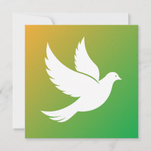 Cartão De Festividades Dove Silhouette
