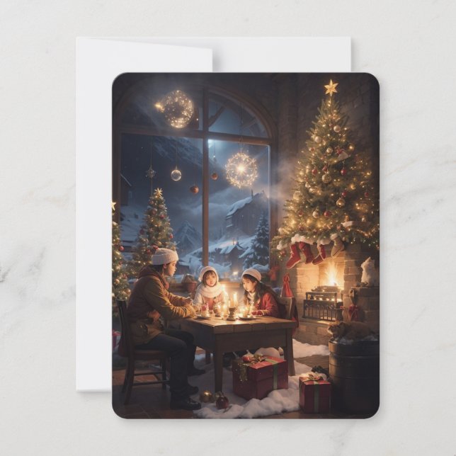 Cartão De Festividades Download Digital Feliz de Natal (Frente)