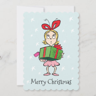 Cartão De Festividades Dr. Seuss   Cindy-Lou Who - Presente